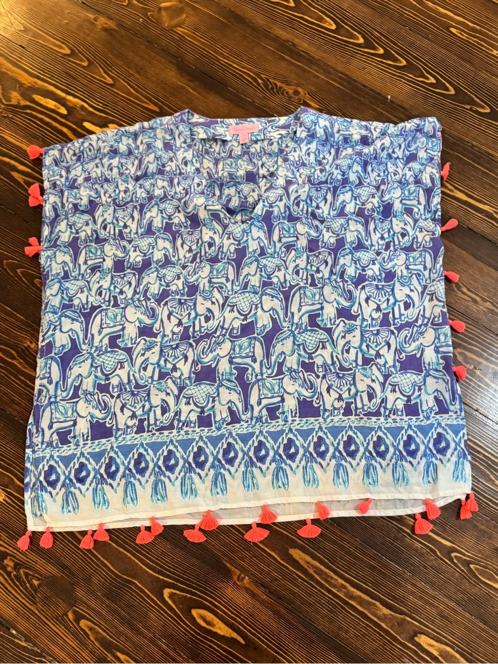 Lilly Pulitzer Sydney Get Trunky Caftan Top S/M